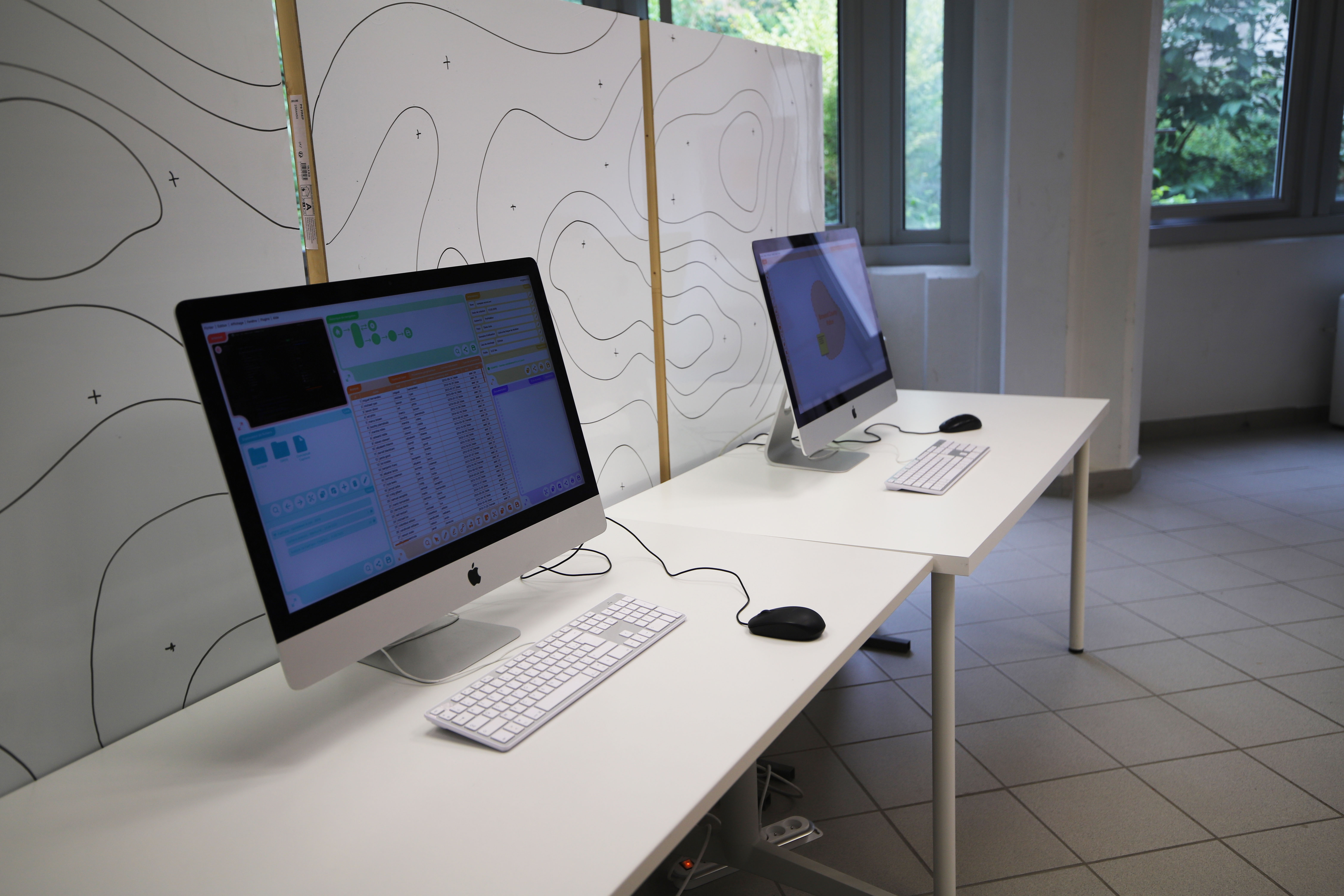 Photo du logiciel lors de ma présentation de projet.